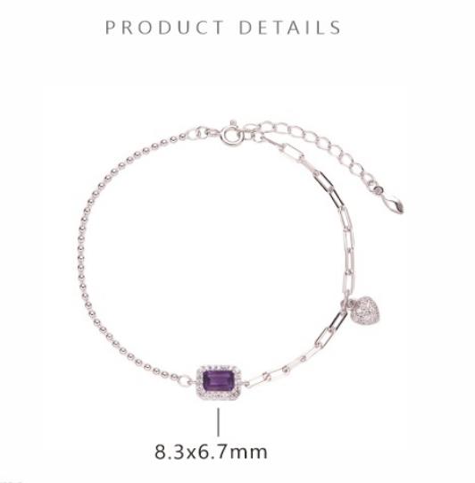 Natural Gemstone Bracelet For Women Made With S925 Sterling Silver